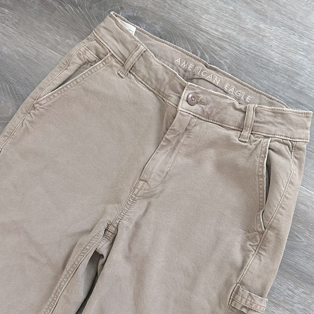American Eagle Stretch Straight Cargo Jeans